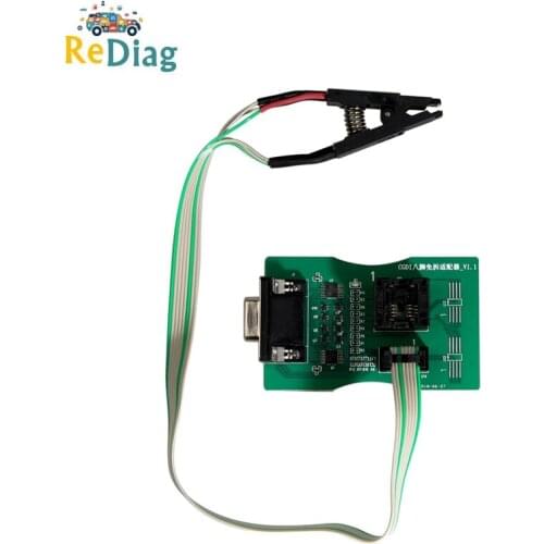 Best quality Reading 8 Foot Chip Free Clip Adapter Work For CGDI For BMW 8 Pin Exempt Disassembly Adapter Free Shipping
