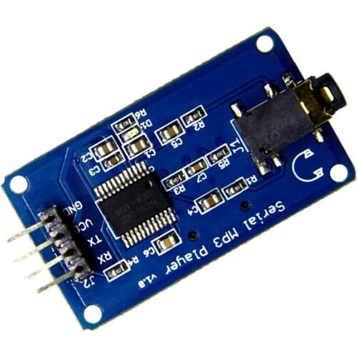 10PCS/LOT YX6300 UART TTL Serial Control 3.2-5.2V MP3 Music Player Module Support Micro SD/SDHC Card