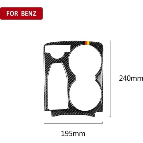 Handrest Panel Cover Trim Carbon Fiber Car Styling Stickers Multimedia Panel Handrest Cover Sticker Replacement For Mercedes GLK