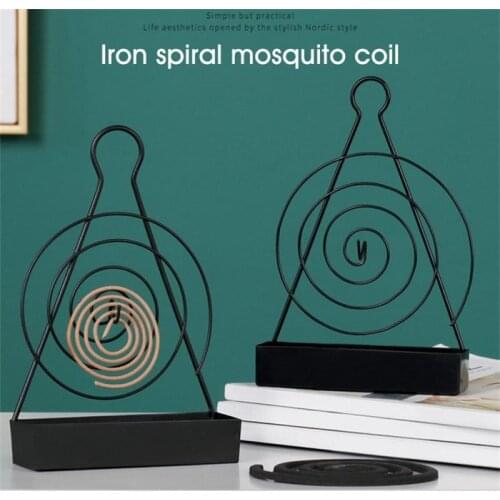 New Iron Incense Burners Holder Spiral Mosquito Coil Holder Frame From Mosquitos Anti Mosquito Rack Tools Home Decoration