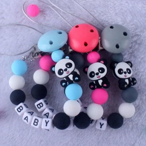 2021 New Arrival Silicone Pacifier Clips Baby Accessories Personalised Cute Teether Newborn Pacifier Holder Pinza Chupetero