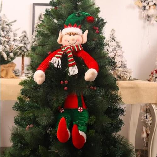 Newest Arrival Christmas Decorations Santa Clause Elf Doll Christmas Hanging Pendants for Home Office