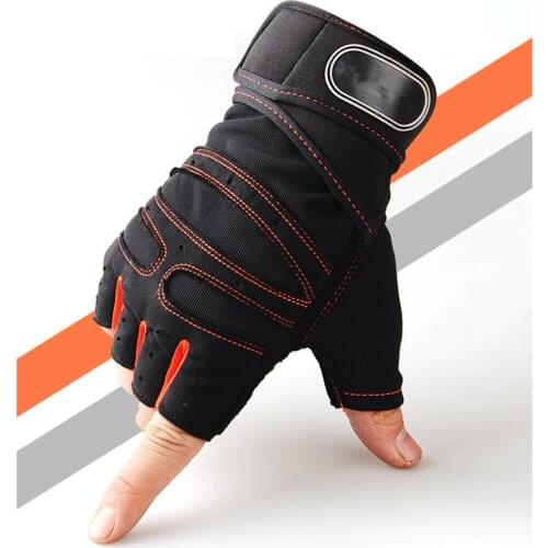 Unisex Weightlifting Half Finger Gloves Gym Workout Training Bodybuilding Gloves Dumbbell Fitness Half Finger Hand Protector