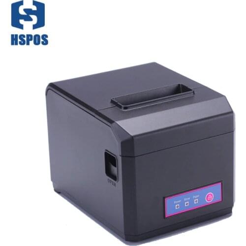 Pos 80 printer thermal driver download with auto cutter usb and serial port HS-E81US restaurant order printing slip printer