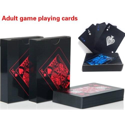 Adult Party Entertainment Game Gold Playing Card Game Card Gold Foil Poker Set Plastic Magic Card Waterproof Card Magic Card 24k