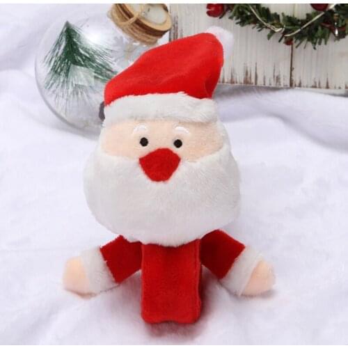 Christmas doll crackling ring Santa Claus Snowman childrens toy Bracelet decoration cute creative small gifts