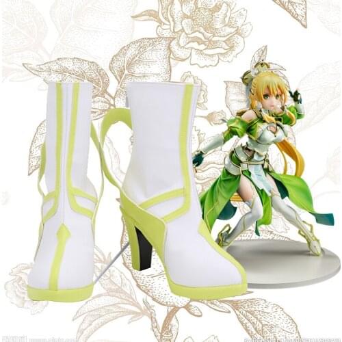Sword Art Online SAO Kirigaya Suguha Cosplay Shoes Boots Custom Made For Halloween Carnival Party