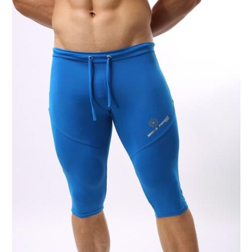 Sexy Men Compression Shorts Long Trunks Board Shorts Beachwear Swimsuit Male Bermuda Boardshorts Bathing Shorts Bath Suit Tights