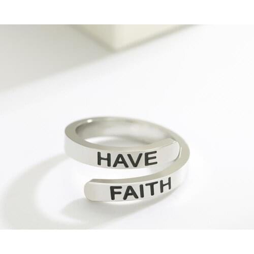 Skyrim Customized Engraved Name Rings Stainless Steel Personalized Nameplate Adjustable Ring Anniversary Jewelry Gift for Women