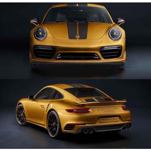 Car Sticker Parallel Line Body Roof Roof Hood Sticker Pull Flower For Porsche 911