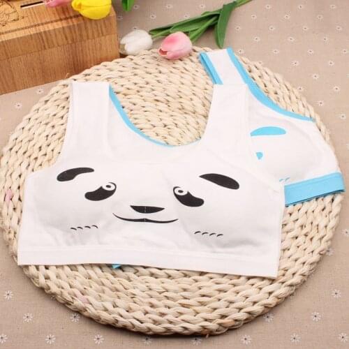 Girls tube top development underwear 95 cotton girls bra junior high school girl thin section steel ring underwear