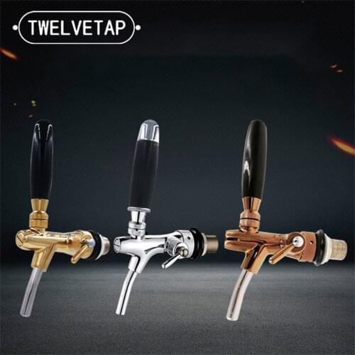 TWELVETAP Adjustable Beer Tap Drinking of Barreled Beer Machine Valve Wine Faucet for Home Bar Club Brewing FD-814T