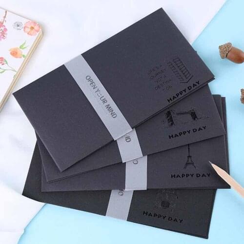XRHYY Black Envelopes