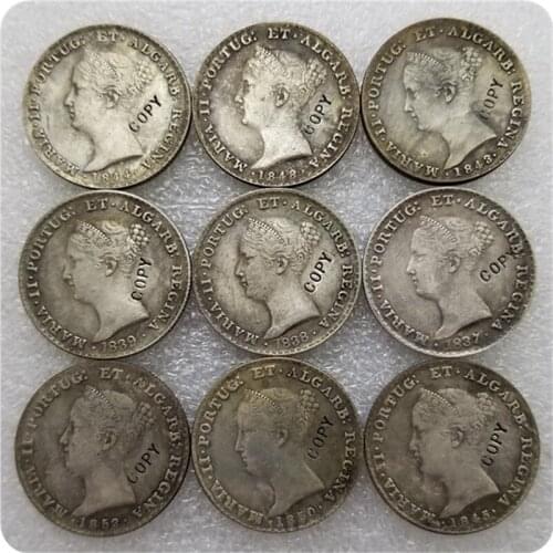 1837-1853 PORTUGAL 500 REIS COIN COPY commemorative coins-replica coins medal coins collectibles