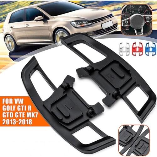 2Pcs Paddle Shifter Durable Anti-rust Aluminum Alloy Steering Wheel Car Styling Shift Gear Extension Cover for VW for Golf for G