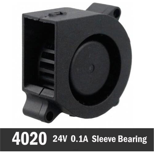 50PCS Gdstime DC 24V 0.1A 40mm 40mm x 20mm 4020 4cm Turbo Blower Fan 3D Printer Fan 6000RPM