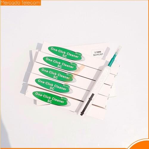 10PCS free shipping AB11A for SC/FC/ST One Click Cleaner tool 2.5mm Universal Connector Fiber Optic Cleaning Pen