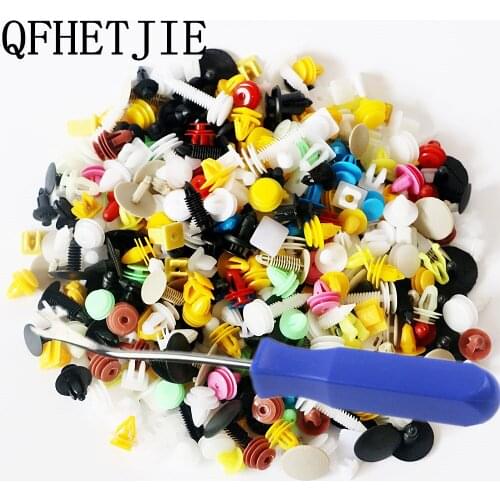 Free Shipping 400PCS Hybrid Car Fasteners Bumper Clip Holder Fasteners Rivet Door Panel Fender Car Repair Parts