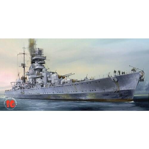 Free shipping German heavy Cruiser Prinz Eugen 1945 Assembly Model kits Modle building Trumpeter 1/700 scale