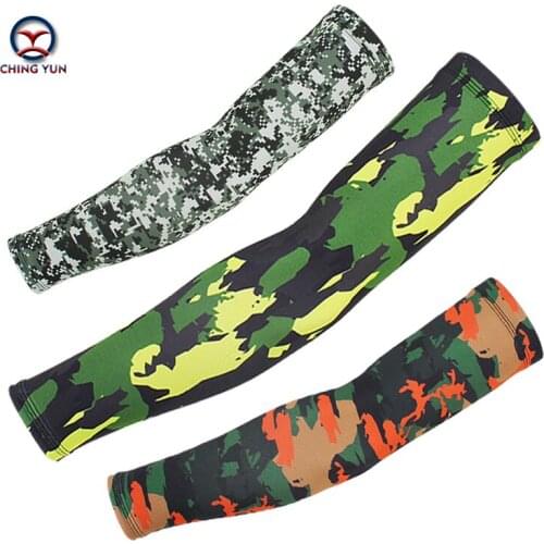 CHING YUN new army fan camouflage ice silk arm cover novel fashion sport riding fishing unisex sunscreen outdoor fitness
