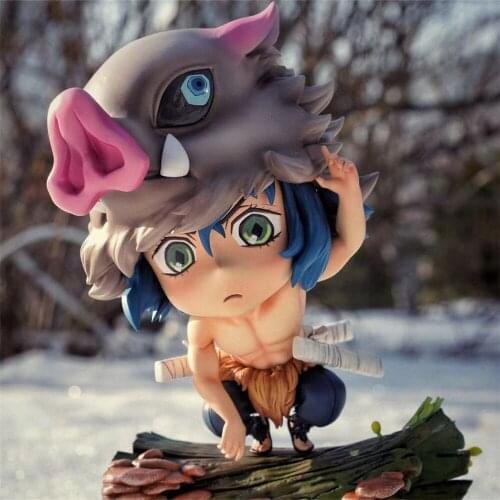 2021 Anime Figurine Model Demon Slayer Kimetsu No Yaiba Hashibira Inosuke Figures PVC Model Toys