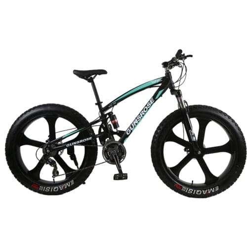 4.0 fat tire mountain bike 26 inch mountain bicycle high carbon steel fat bike beach snow bicycle 7/21/24/27 speed bike