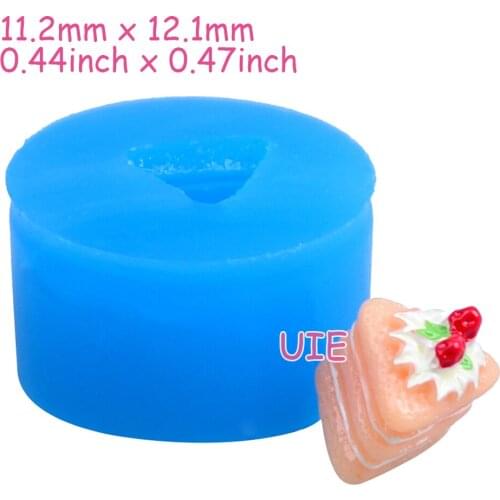 GYL439U 11.2mm x 12.1mm Cake Silicone Mold Fondant Cake Decoration Candy Resin Clay Earrings Necklace Craft Soap Candle
