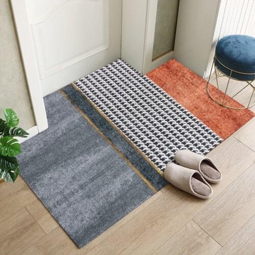 Beautiful Home Decor Kitchen Mat Bath Mat Hallway Mats Carpet Can Be Cut Custom Entrance Door Mat Carpet PVC Non-slip Door Mats