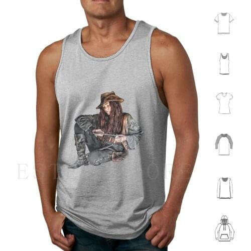 Anne Tank Tops Vest Anne Black Sails Pirate Pirates Buccaneer Steampunk Goth Emo Punk Paget