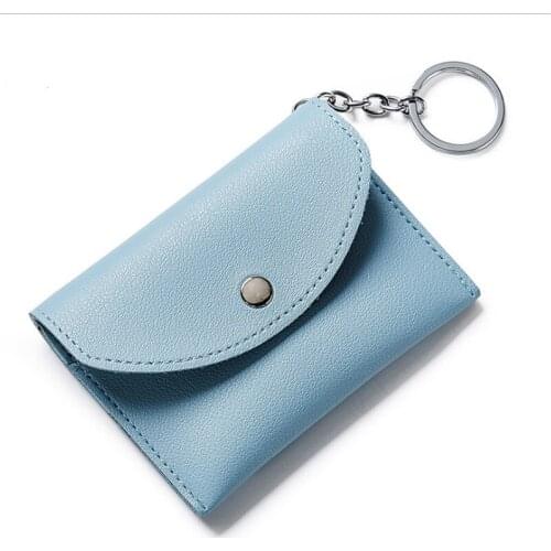Candy Color Fashion Brand Leather Women Card Holder Large Capacity Female ID Credit Card Case Bag Wallet Coin Bag Change Purse