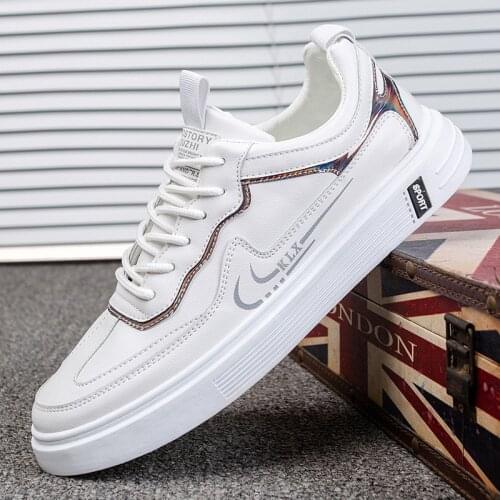 2021 new spring and summer mens shoes fashion mens casual shoes white shoes Korean breathable shoes mens fashion shoes