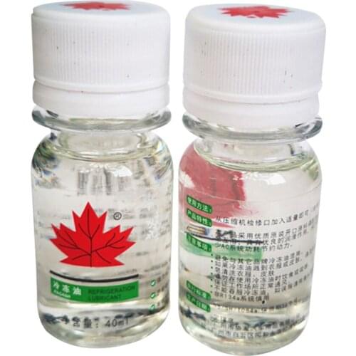 Auto Air Conditioning Refrigeration Oil 40ml Snow Oil Lubricant Environmentally Friendly Refrigerant Oil Compressor Special Oil