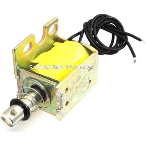 Open Frame DC 12V 0.8N Force 10mm Stroke Push Pull Type Solenoid