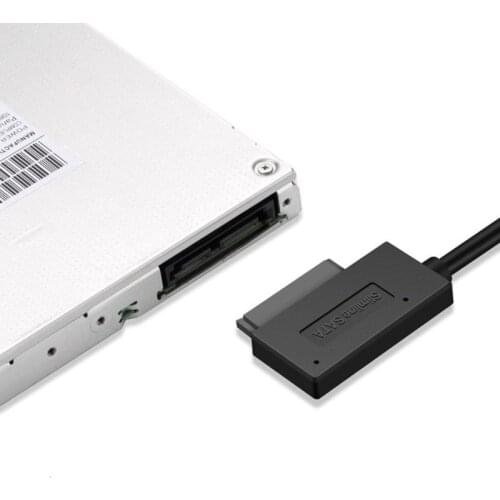 2021 New USB 2.0 Mini Sata II 7+6 13Pin Adapter Converter Cable for Laptop CD/DVD ROM Kit