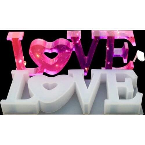 Letter Epoxy Resin Silicone Mould DIY Table Decorative Craft Soap Making Mold DIY craft projects and handmade home decoration