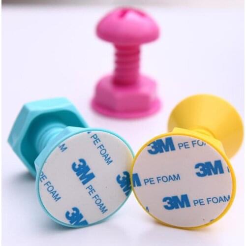 20set Creative Cute Screw Strong Adhesive Hook Clothes Hanger Towel Easy Hook Closet Organizer, Door Coat Hanger Holder Hook