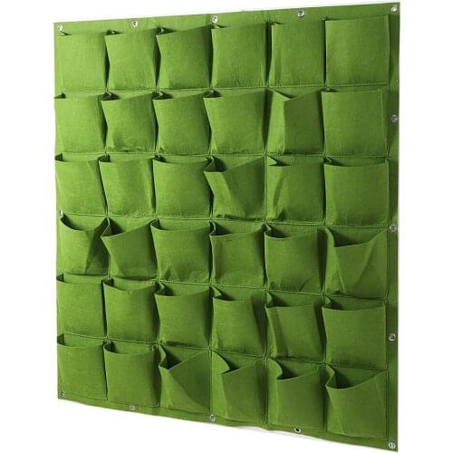 Wall Hanging Planting Bag 36 Pockets Growing Pot Vertical Home Garden Vegetable Flower Cultivation Bag Growing bag