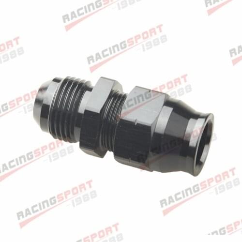 Straight AN-10 10AN AN10 Male To 5/8" Tube Adapter Fitting Aluminum Black