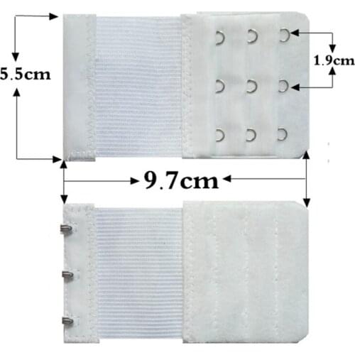 Bra Extender Strap Extension 3 Hooks 3 Rows Candy Color Intimates Adjustable Belt Buckle Replacement Bra Extender wholesale