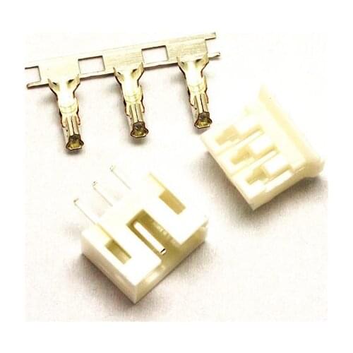 PH2.0 connector 2.0MM connector: plug + straight needle + terminal 3P 100 sets