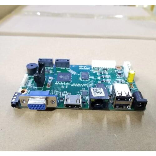 OUERTECH 32ch H.265 4K IP video NVR Board HI3536C Face Detection Audio OUT/IN 2 SATA port ONVIF Surveillance network Board