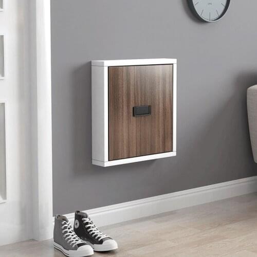 Folding euroman simple wooden porch shoe changing stool space-saving wall-mounted household foot stool aisle invisible shoe-wear