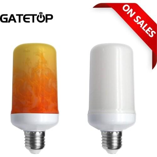 LED Dynamic flame effect light bulb Multiple mode Creative corn lamp Decorative lights For bar hotel restaurant party E27