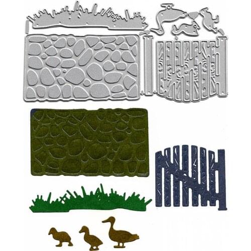 Duck Paradise Embossing Folder Slimline Card Dies Hot Foil Plates And Dies Templates For Craft New Cutting Dies For 2021