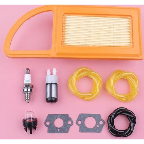 Air Fuel Filter Line Hose For Stihl BR500 BR550 BR600 Primer Bulb Gasket Spark Plug Kit Blower Replacement Spare Part