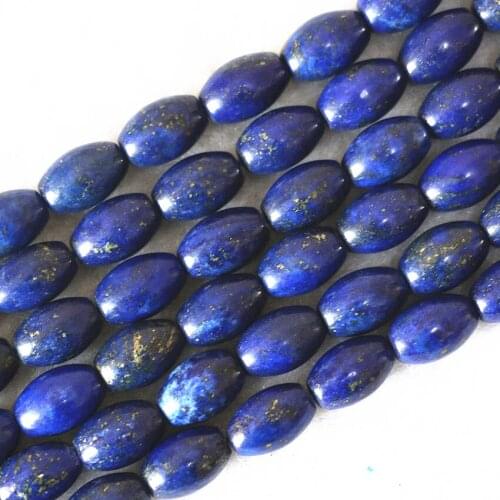 High quality 7 type natural stone lapis lazuli square oval teardrop rice heart loose beads diy jewelry making 15inch B596