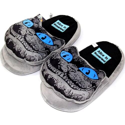 New Blue Cat Furry Slippers Womens Winter Fashion Cotton Slides Home Indoor Comfort Flat Soled Plush Sandals