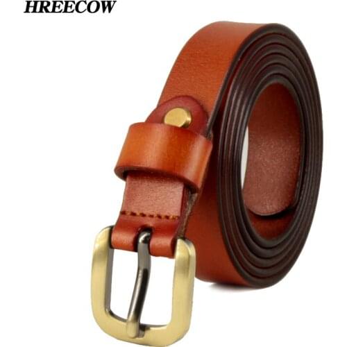 2017 Return to the ancients Pin Buckle Genuine Leather Belt For Women Female Cowskin Leather Belts Clothing Accessories