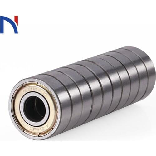 10 Pcs Double Shielded Miniature High-carbon Steel 608ZZ Ball Bearing ABEC-5 Deep Groove Ball Bearing 8*22*7mm For 3D Printer