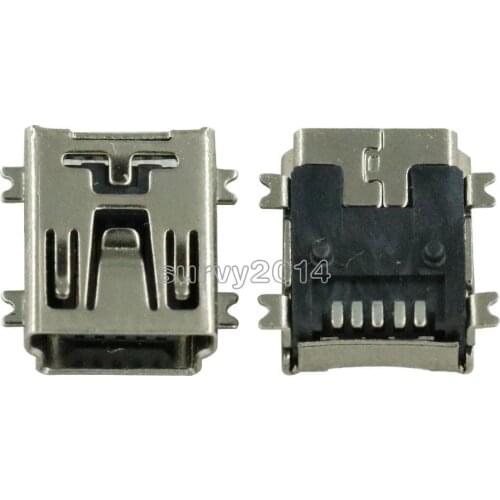 20PCS Mini USB SMD 5 Pin Female Mini B Socket Connector Plug